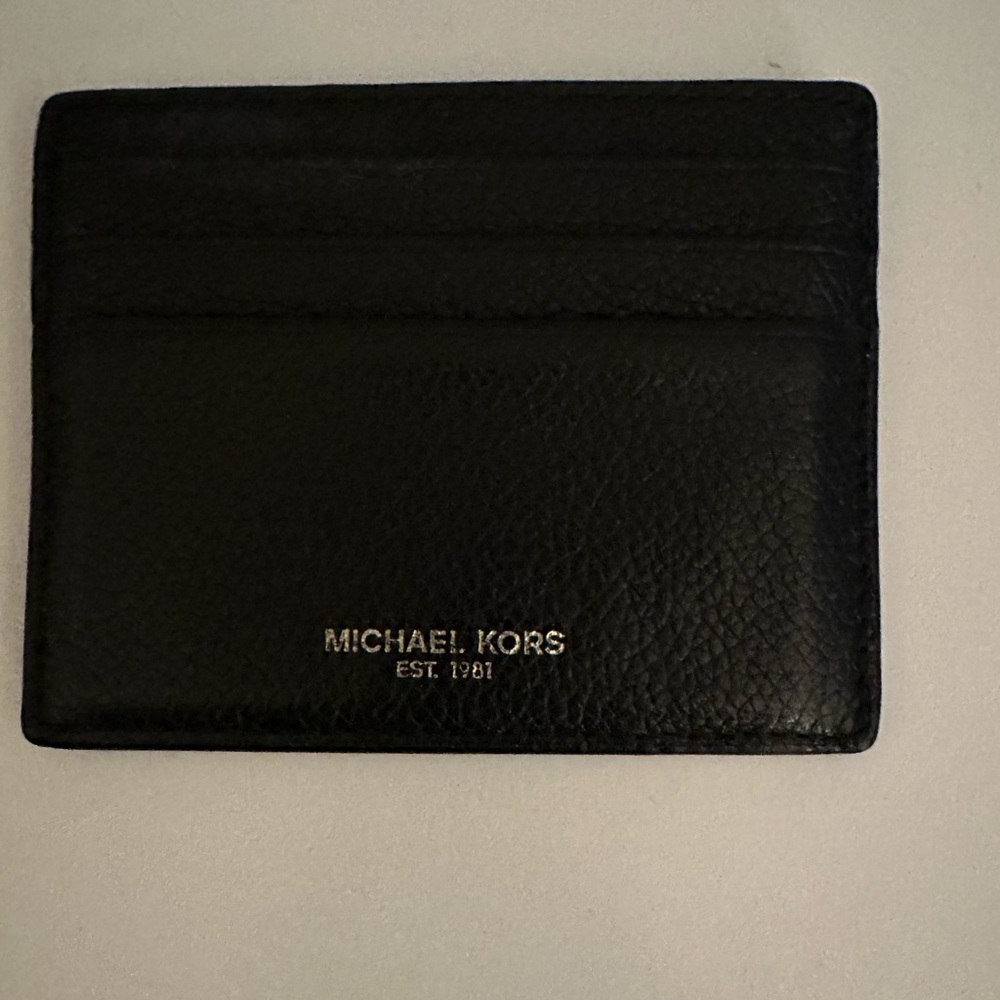 Michael Kors Black Leather Card Holder
